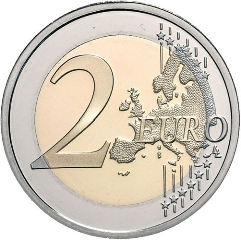 Andorra 2 Euro 2019 Generarat der Täler FARBE