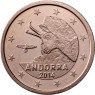 Euro Muenzen aus Andorra 2014