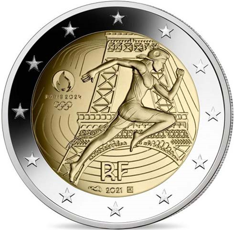Frankreich-2-Euro-2021-bfr-Paris-2024-Olympische-Spiele-I