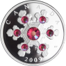 Kanada-20 Dollar-2009-AGpp-Pink Crystal Snowflake-RS