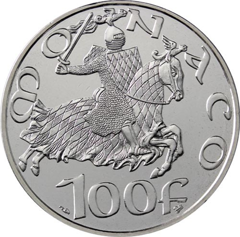 Monaco-100Francs-1997Agbfr-700-Jahre-Dynastie-Grimaldi-RS