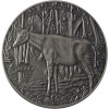 Okapi Silbermünze Antique Finish Congo 2015