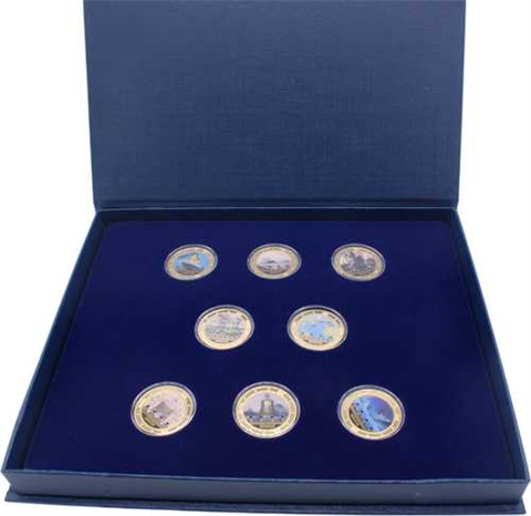 8xMedaille-2022-Vergoldet-Farbe-Titanic-Set RS