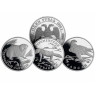 Russland-3-x-1-Rubel-1996-Silber-PP-–-Rotes-Buch-IV-RSVS
