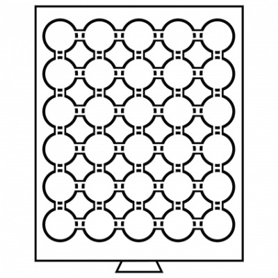 315873 - Münzbox 30 Fächer für CAPS 32 - rauchfarbe