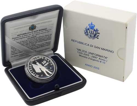 SanMarino-10Euro-2005-AGPP-Militär-RS