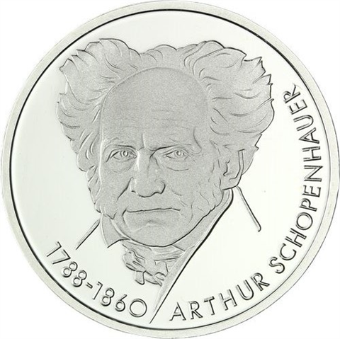 Deutschland 10 DM Silber 1988 Stgl 200. Geburtstag von Arthur Schopenhauer I