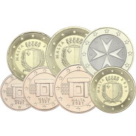 Malta-1-Cent---1-Euro-2021-Münzzeichen-F