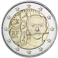 Frankreich-2Euro-2013-bfr-Baron-de-Coubertin-RS