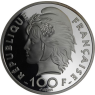 Frankreich-100 Francs 15 Ecus-1993-AGpp-Drei Kraulschwimmer-VS
