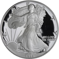 USA-1 Dollar-1995-AGpp-Silver Eagle-RS