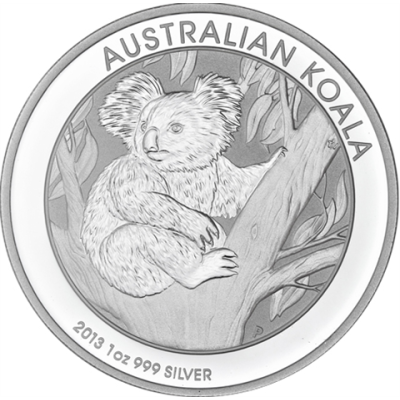 Australien-1Dollar-2013-Silbermünze-1Oz-Koala-RS