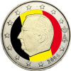 Belgien-2-Euro-Farbmünze-König-Albert-II