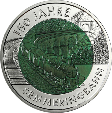 8sterreich-25-Euro-2004-Hgh-Silber-Niob---150-Jahre-Semmeringbahn-II