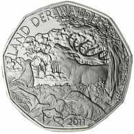 Österreich 5 Euro Gedenkmünze 2011 Land der Wälder