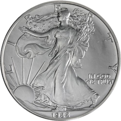 USA-1 Dollar-1988-AGstgl-Silver Eagle-RS