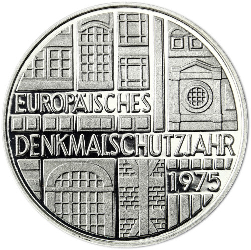 Deutschland 5 DM Silber 1975 PP Europäisches Denkmalschutzjahr