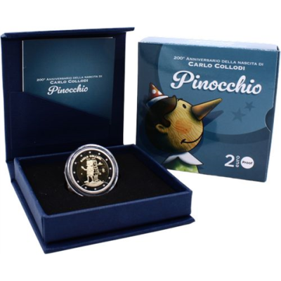 Italien-2 Euro-2026-PP-Pinocchino-Etui