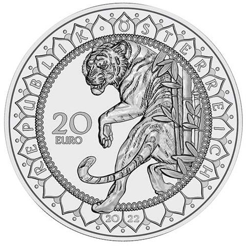 Österreich-20Euro-2022-AGpp-Tiger-AV