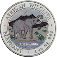 Somalia-1000 Shillings-2006-AGstgl-Elefant-Farbe-RS