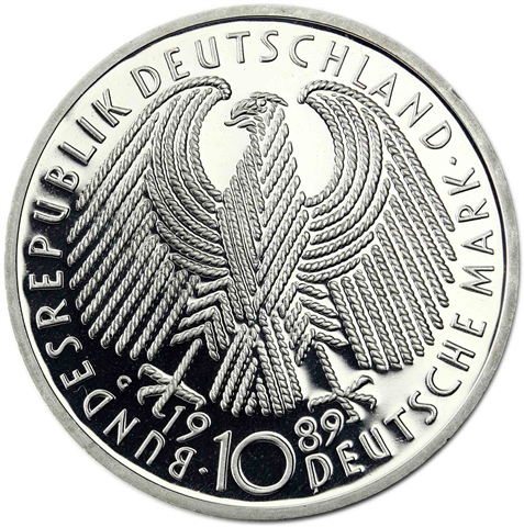 Deutschland 10 DM Silber 1989 PP 40 Jahre Bundesrepublik I