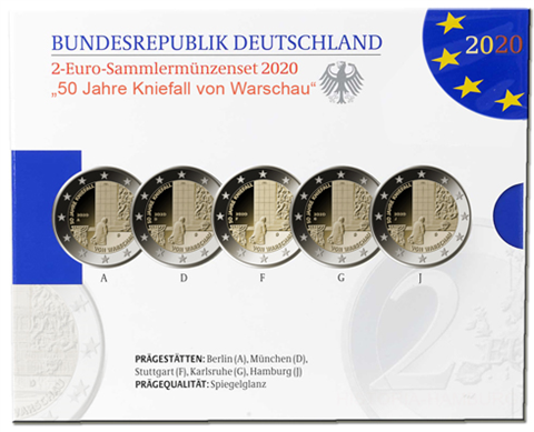 Deutschland-5-x-2-Euro-2020-PP-Kniefall-von-Warschau-shop