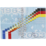 Deutschland-3,88 Euro-Stgl-Deutsch-Französisches Set-Folder