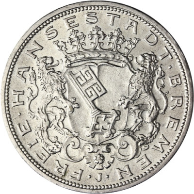 J.59   2 Mark Bremen 1904  Stadtwappen