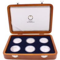 Österreich-6x20 Euro-2010-2012-AGpp-Roma an der Donau-Set-EtuiI