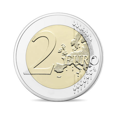 Europa Flagge 2 Euro Muenzen Frankreich
