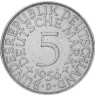 Deutschland 5 DM 1956 D Silberadler - Heiermann