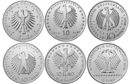 10 Euro Gedenkmünzen Komplett 2002