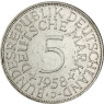 Deutschland 5 DM 1958 Mzz. J ss Silberadler J.387