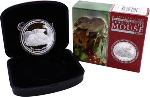 Australien-1 Dollar-2008-AGpp-Lunar II Maus-RS