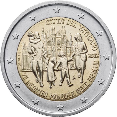Vatikan-2-Euro-2011-Stgl-Weltfamilientreffen-Mailand-RS