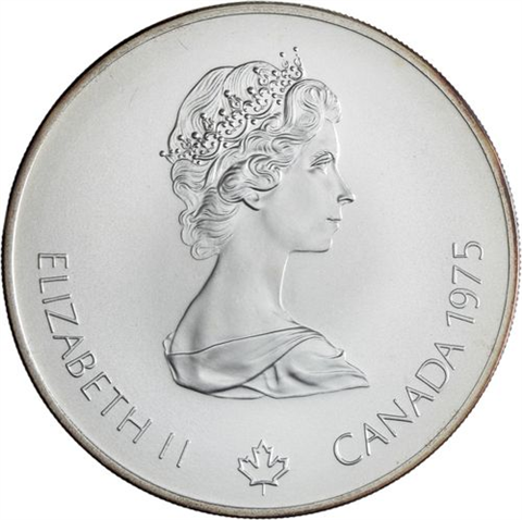 Kanada-14x10+14x5 Dollar-1973-1976-AGstgl-Olymp Montreal 76-Etui