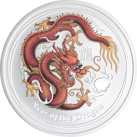 Australien-12x1 Dollar-2012-AGstgl-Drache-VS