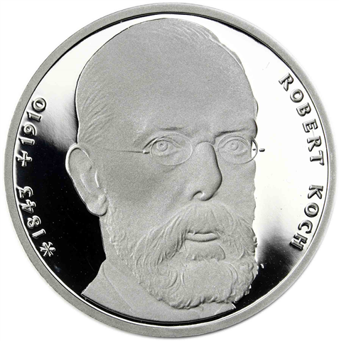 Deutschland 10 DM Silber 1993 PP 150. Geburtstag von Robert Koch I
