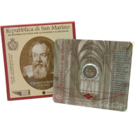 San-Marino-2-Euro-2005-Physik-Galileo-Folder