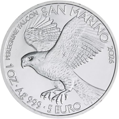 San Marino-5 Euro-2026-AGstgl-Falke-RS I