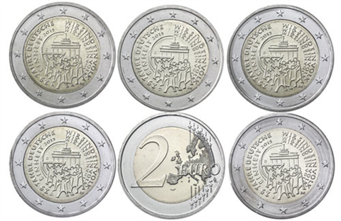 Deutschland-5-x-2-Euro-2015-Deutsche-Einheit-Mzz-ADFGJ