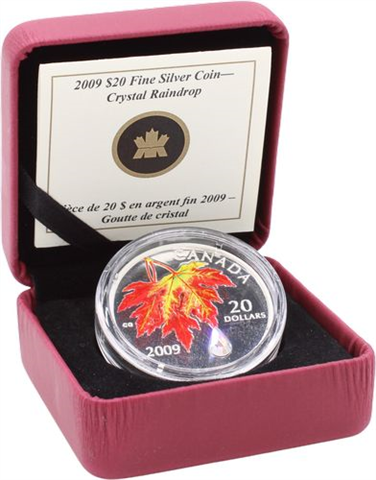 Kanada-20 Dollar-2009-AGpp-Crystel Raindrop-Orange-RS