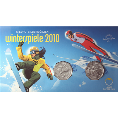 Österreich 2 x 5 Euro 2010 Spiele I