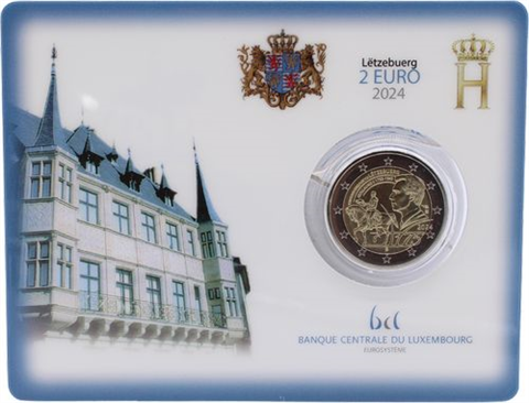Luxemburg-2 Euro-2024-bfr-GuillaumeII-Coincard-RS