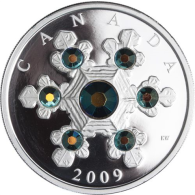 Kanada-20 Dollar-2009-AGpp-Blue Crystel Snowflake-RS