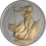 Großbritannien-2 Pfund-2006-AGstgl-vergoldet-Britannia-RS