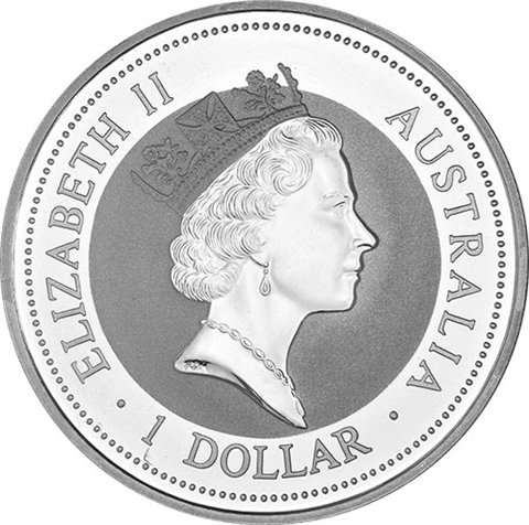 Australien-1-Unze-Silber-1996---1-Dollar-Kookaburra-RS