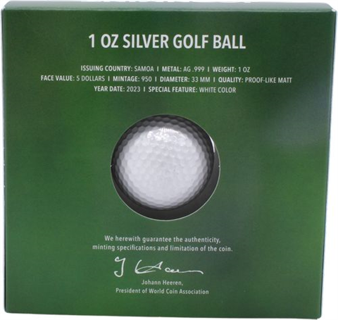 Samoa-5 Dollar-2024-AG-GolfBall-VS