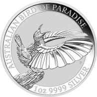 Silbermünzen Birds of Paradise Paradiesvogel 1 Oz Silber 