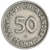 Bank Deutscher Länder 50 Pf 1950 Mzz. G sehr schön